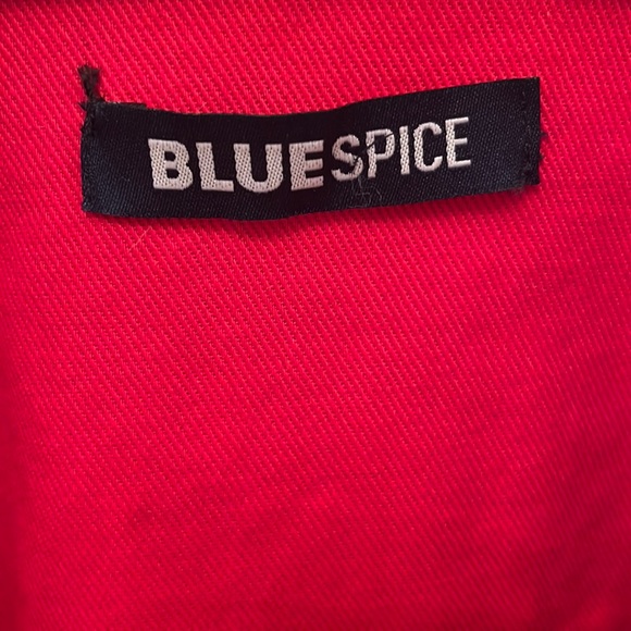Blue spice - red cropped denim jacket - Picture 4 of 4